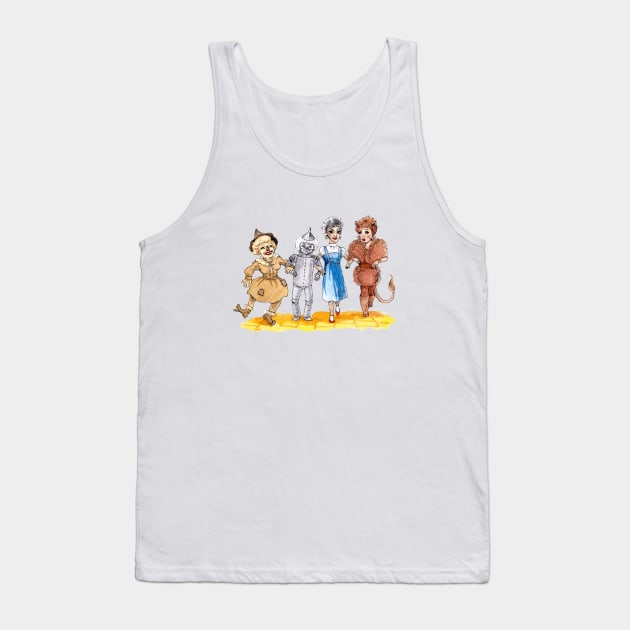 Follow the Golden Brick Road Tank Top by endrene